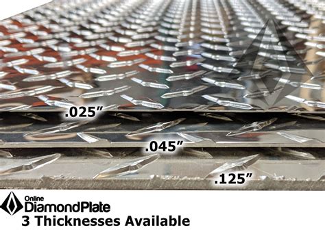 diamond plate metal sheets 4x8|diamond plate thickness chart.